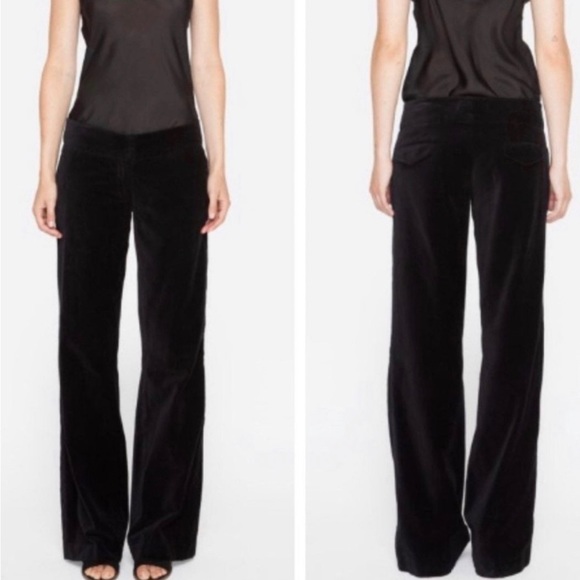 Johnny Was 4 Love and Liberty Black Velveteen Wide Leg Pants New with Tags - Picture 2 of 14